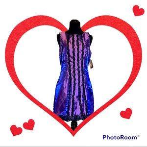 One Of a Kind Satin Form Fitting Dress